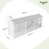Fatmoose Pollaio con recinto CosyChicken Cottage in legno - Anteprima dell’immagine prodotto 6