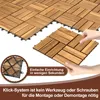TolleTour 33x Holzfliese 30x30cm, Terrassenfliesen Holz Produktbild-Vorschau 3