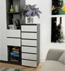 Commode CL6 40 cm Gris Graphite et Blanc avec 1 Tiroir et Voir les images du produit 4
