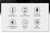 A grid of icons and text describing product features. Produktbild-Vorschau