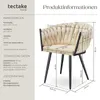 tectake® Set Esszimmerstuhl Astano gepolstert, mit Produktbild-Vorschau 5