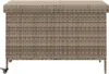 Hochwertig Gartentruhe mit Rollen Grau 110x55x73 cm Poly Produktbild-Vorschau 4