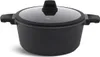 Pentole nere INDUCTION GLASS LID 10 pezzi set di pentole Anteprima dell’immagine prodotto 9