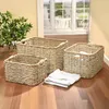 Aufbewahrungskorb Rattan 46x36x28cm – Regalkorb Produktbild-Vorschau 2