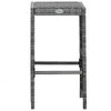 7-tlg. Gartenbar-Set mit Auflagen Poly Rattan Grau Produktbild-Vorschau 7
