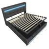 A bed frame with storage and LED lighting. Náhľad obrázku produktu
