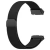 A black smartwatch band made of Milanese mesh with magnetic clasp. Produktbild-Vorschau