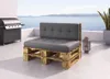 Lermowood Palettenmöbel Mp Bank 120 x 80 x 40 cm Geflammt | Produktbild-Vorschau 2