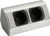kalb | multiprise d'angle 2x 230V aluminium argent/noir Voir les images du produit 1