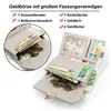 STILVORA Geldbörse mit Karomuster, Damen Geldbeutel Produktbild-Vorschau 2