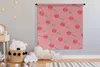 MuchoWow® Wandteppich Wandbehang Kirschen - Aquarell - Rosa Produktbild-Vorschau 3