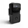 A black action camera is shown against a white background. Produktbild-Vorschau