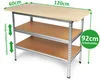 ONDIS24 Werkbank Uwe 120cm Metallregal & Werktisch 92cm Produktbild-Vorschau 2