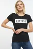 MUSTANG Damen, T-Shirt Alina C Logo Tee, S, Schwarz, sport, Produktbild-Vorschau 2