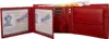 Porte-monnaie en cuir nappa Porte-titres rouge uni Voir les images du produit 2