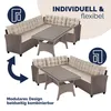 CASARIA® Polyrattan Ecklounge Set für 6 Personen Creme Produktbild-Vorschau 5