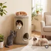 Cama para gatos "Fudajo Forest" en color beige, con altura Vista previa de la imagen del producto 2