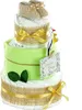 Neutrale Windeltorte Storch mit Bündel | inkl. Babybooties Produktbild-Vorschau 5