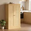 Mobiletto da cucina HOMCOM in rattan con ripiani per Anteprima dell’immagine prodotto 8