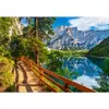 CASTORLAND Puzzle 1000el. Jezero Braies, Itálie - Jezero Náhled obrázku produktu 1