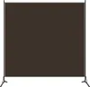 vidaXL Screen Brown 175x180 cm Tkanina Náhled obrázku produktu 5