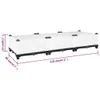 vidaXL Letto rialzato 120x40x23 cm in polipropilene Anteprima dell’immagine prodotto 9