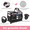 COSTWAY Lit de voyage 4 en 1 avec matelas, lit d'appoint Voir les images du produit 3