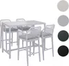 Set Bartisch + 4x Barhocker HWC-P91, Barstuhl Stehtisch, Produktbild-Vorschau 8
