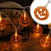 Halloweenský LED řetěz dýně 3 m, 20 světel, bateriová Náhled obrázku produktu 3