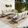 Flieks Gartenlounge-Set 6 Teilig, Balkonmöbelset mit 2 Produktbild-Vorschau 2