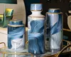 Mauro Ferretti Vase Elegant mit Deckel Blau Gold 15x34 cm Produktbild-Vorschau 6