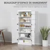 HOMCOM Armoire de cuisine buffet de salle à manger avec 4 Voir les images du produit 3