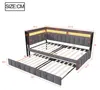 Flieks Schlafsofa Tagesbett 90x200cm mit Ausziehbett, Produktbild-Vorschau 7