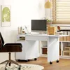 HOMCOM Rollbarer Computertisch klappbarer Schreibtisch mit Produktbild-Vorschau 8