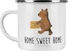 Mr. & Mrs. Panda Teetasse Bär Zuhause - Weiß - Geschenk, Produktbild-Vorschau 1