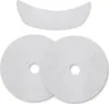 Three white filters for a dryer are shown against a white background. One filter is curved, and the other two are circular with holes in the center. Anteprima dell’immagine prodotto