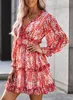 ASKSA Femme Mousseline Robe dos nu Elegant Col V A-Line Voir les images du produit 3