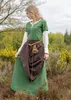 Kurzärmelige Cotehardie Ava, Mittelalterkleid, grün - Produktbild-Vorschau 4