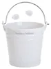 Blumentopf, Übertopf mit Henkel Porzellan weiß H. 14cm D. Produktbild-Vorschau 2