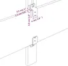 vidaXL Čelo postele tmavě hnědé 100x5x78/88 cm Látka Náhled obrázku produktu 6