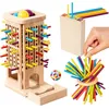 Montessori Spielzeug ab 3 Jahre, 3-in-1 Brettspiele, Produktbild-Vorschau 1