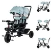 Babyshoppen Geschwisterdreirad Hip Hop, Schiebegriff, Sitze Produktbild-Vorschau 1