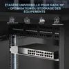 Extralink 1U 250 mm Gris Étagère Rack 19", pour Baies Voir les images du produit 7