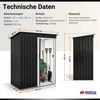 Gartenhaus Gerätehaus EDEN Klein mit Pultdach | HxBxT Produktbild-Vorschau 3