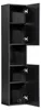 Armoire De Salle De Bain Haute Noire Mate 140 Cm Suspendue Voir les images du produit 8