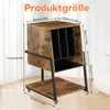 TV-Regal Plattenspieler Tisch HiFi Rack TV Rack mit Rollen Produktbild-Vorschau 2