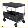 Poussette de plage avec capote, remorque, 100kg, noire, Voir les images du produit 14