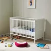 Babybett umbaubar zu Kinderbett 60x120 mit Matratze, Produktbild-Vorschau 5