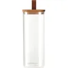 Excellent Houseware Glasbehälter mit Deckel 1900 ml braun Produktbild-Vorschau 1