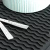 Tappetino per piatti in silicone nero con drenaggio Anteprima dell’immagine prodotto 6